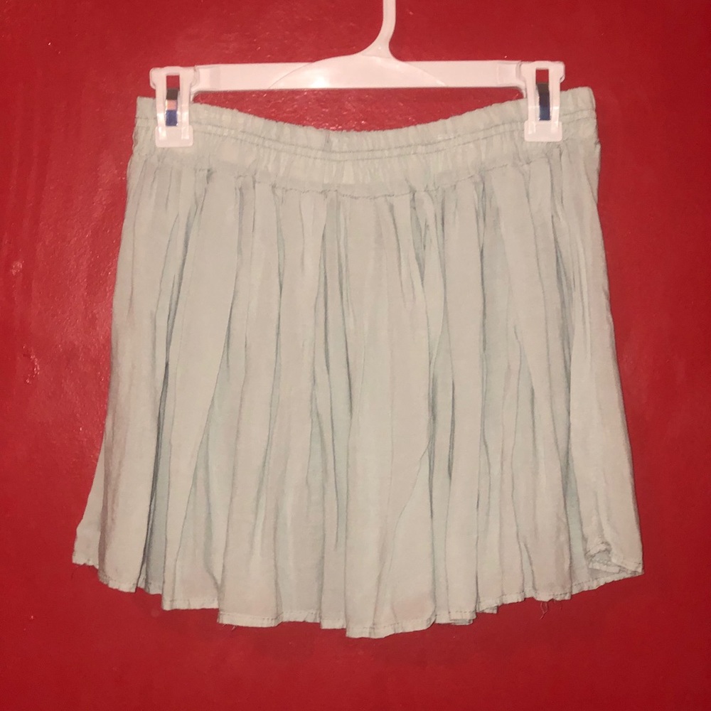 Light blue mini skirt